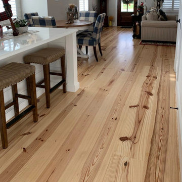Heart Pine Plank Flooring, Dining Area