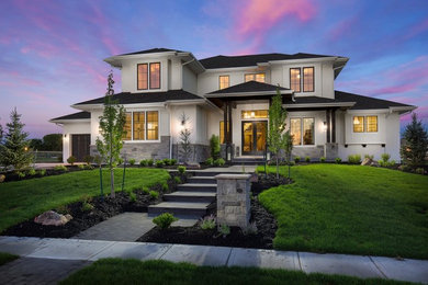 Example of an exterior home design in Kansas City