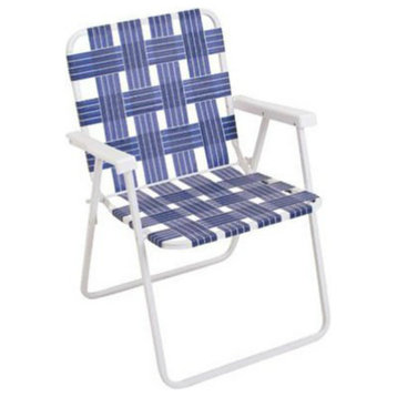 Rio Brands BY055-0138 Woven Steel Web Folding Chair, 190 Lbs Weight Capacity