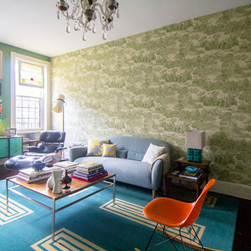 My Houzz: Vibrant Victorian Row House With Midcentury Style