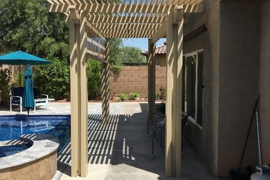 Patio - contemporary patio idea in Phoenix
