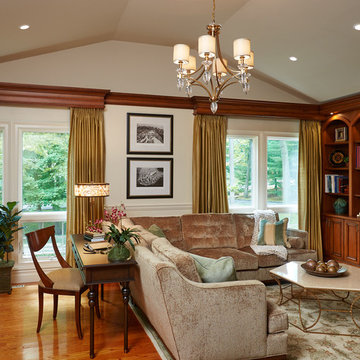 Library Flair & Family Room Sensibility