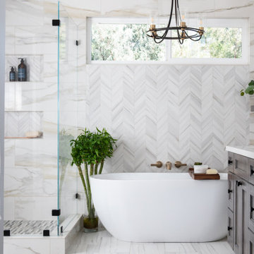 Spa-like Master Bathroom Remodel in Orange