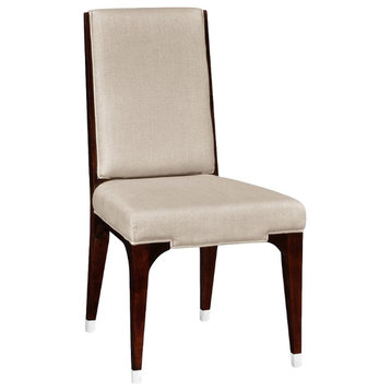 Art Deco Style Upholstered Dining Side Chair