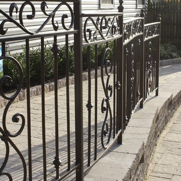 Exterior iron railings