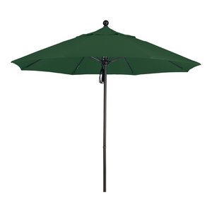 Abba Patio 9 Sunbrella Fabric Aluminum Patio Umbrella Green Contemporary Outdoor Umbrellas By Appearances International