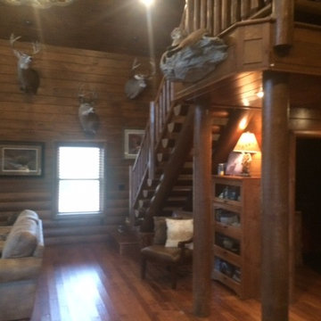 interior pictures of log paneling, and log siding