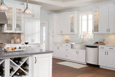 Elegant kitchen photo in Denver