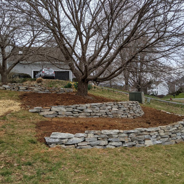 Natural Stone Terracing in the Front Yard