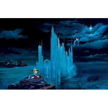 Disney Fine Art Blue Castle by Peter and Harrison Ellenshaw