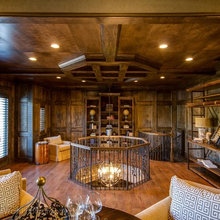 stairway leading to private office