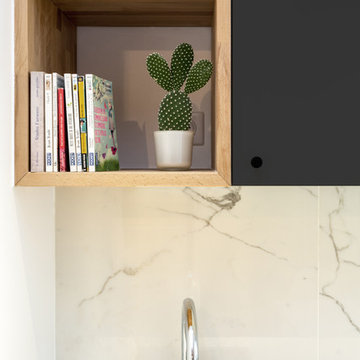 Surface brute transformée en deux studios aménagés pour investissement locatif