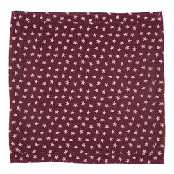 April & Olive - Multi Star Red Table Cloth 60X60 - Tablecloths