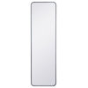 Elegant Decor MR801860S Soft Corner Metal Rectangular Mirror, 18"x60"