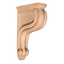 Inviting Home Inc - Chicago Large Wood Bracket - Maple, Cherry, Extra Large - Corbels