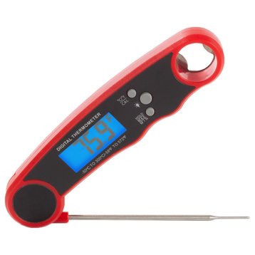 Instant Read Food Thermometer Water-Resistant Digital With Magnetic Back