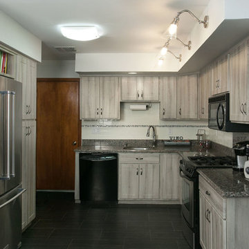 Refacing Kitchen in Barnwood Saves Granite