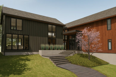 Inspiration for a cottage exterior home remodel in Philadelphia