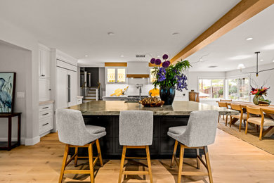 Example of a transitional kitchen design in Los Angeles
