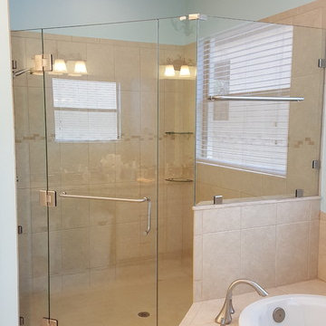 Frameless Glass Hinged Shower Doors