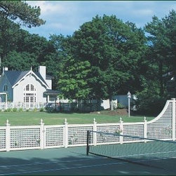 Formal Tennis Court - Home Fencing And Gates
