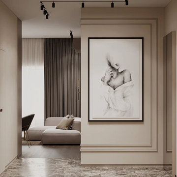 Квартира в стиле современная эклектика с элементами минимализма