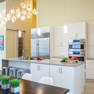 Contemporary Yellow Kitchen