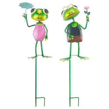 Stake Frogs Umbrella Set of 2