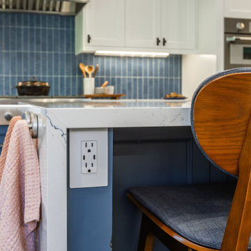 Functional Island Seating with Integrated Power