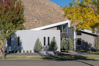 Inspiration for a contemporary exterior home remodel in Other