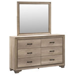 Liberty Furniture - Liberty Furniture Sun Valley Dresser and Mirror - Clean lines and small scale create the perfect balance for condos, lofts or second bedrooms. Sun Valley features solid wood picture framed cases with Melamine tops, fronts, and sides. Themelamine provides a surface protection against scratches and wear and tear.