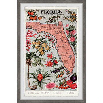 "Florida, The Everglade State III" Framed Painting Print, 16x24