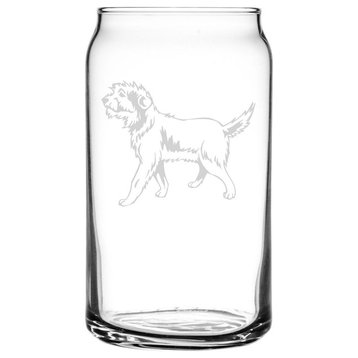 Armant, Egyptian Sheepdog Dog Themed Etched All Purpose 16oz. Libbey Can Glass