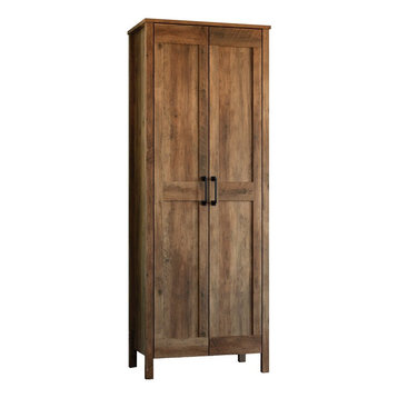 Sauder Select 2 Door Wooden Storage Cabinet in Rural Pine