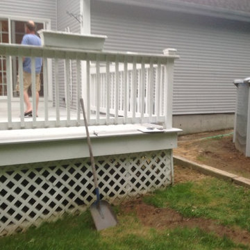 Connecting an existing deck to the pool