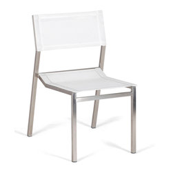 Wintons Teak Salma Sail SS Stacking Chair - Outdoor Dining Chairs