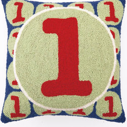 Number 1 Hook Pillow - Decorative Pillows