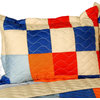A Good Time 3PC Vermicelli - Quilted Patchwork Quilt Set (Full/Queen Size)
