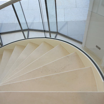 Luxury elliptical curved stairs
