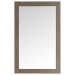 Fresca Bath - Fresca Greenwich 20" Antique Silver Traditional Bathroom Mirror - The Fresca Greenwich Antique Silver Transitional Bathroom Mirror has a simple rectangular silhouette that adds an airy elegance to any space. With a wooden frame and water resistant finish, It measures 20"W x 30"H x 1"D and comes with mounting hardware. Available in several colors, this mirror is a perfect match for the Fresca Greenwich Vanity line.