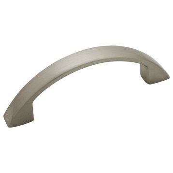 Contemporary Satin Nickel 2-1/2” CTC (64mm) Drawer Pull