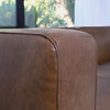 Jude Top Grain Leather Camel Brown Sofa
