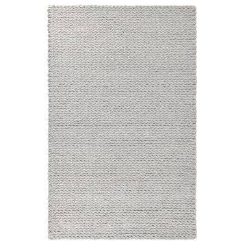 Oxnard Wool Area Rug by Kosas Home, Grey, 5x8