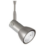 WAC Lighting - Rolls LED Low Voltage Quick Connect Fixture, Brushed Nickel With Mesh Shade - Rolls is a low voltage Quick Connect fixture that is compatible with WAC Lighting track, rail, or canopy systems. Accepts a 12V LED or Halogen MR16 lamp up to 50W (12V LED MR16 Lamp Included). Has a 360 degree horizontal rotation and a 90 degree vertical adjustment for aiming flexibility with an option to install additional extensions up to 48 inches.
