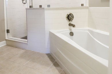 Inspiration for a mid-sized master bathroom remodel in Other