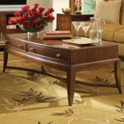 American Drew 591-910 Rectangular Cocktail Table Bob Mackie Home Signature - Coffee Tables