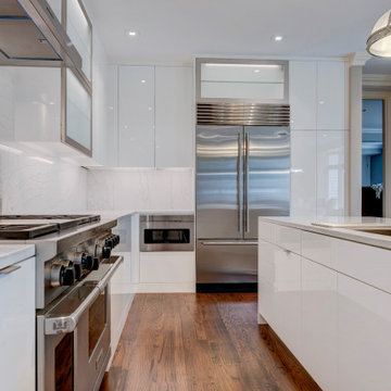 Contemporary Kitchen in Traditional Home