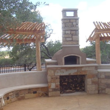 Double-decker Bench with Wood-fired Oven