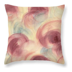 Dark Rose Yellow & Blue Decorative Pillows - Decorative Pillows