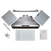 Chef Wall Mount Range Hood w/860 CFM, Touch Screen, Baffle Filter, LED Lamps, 30